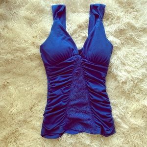 XOXO Blue V-neck Top